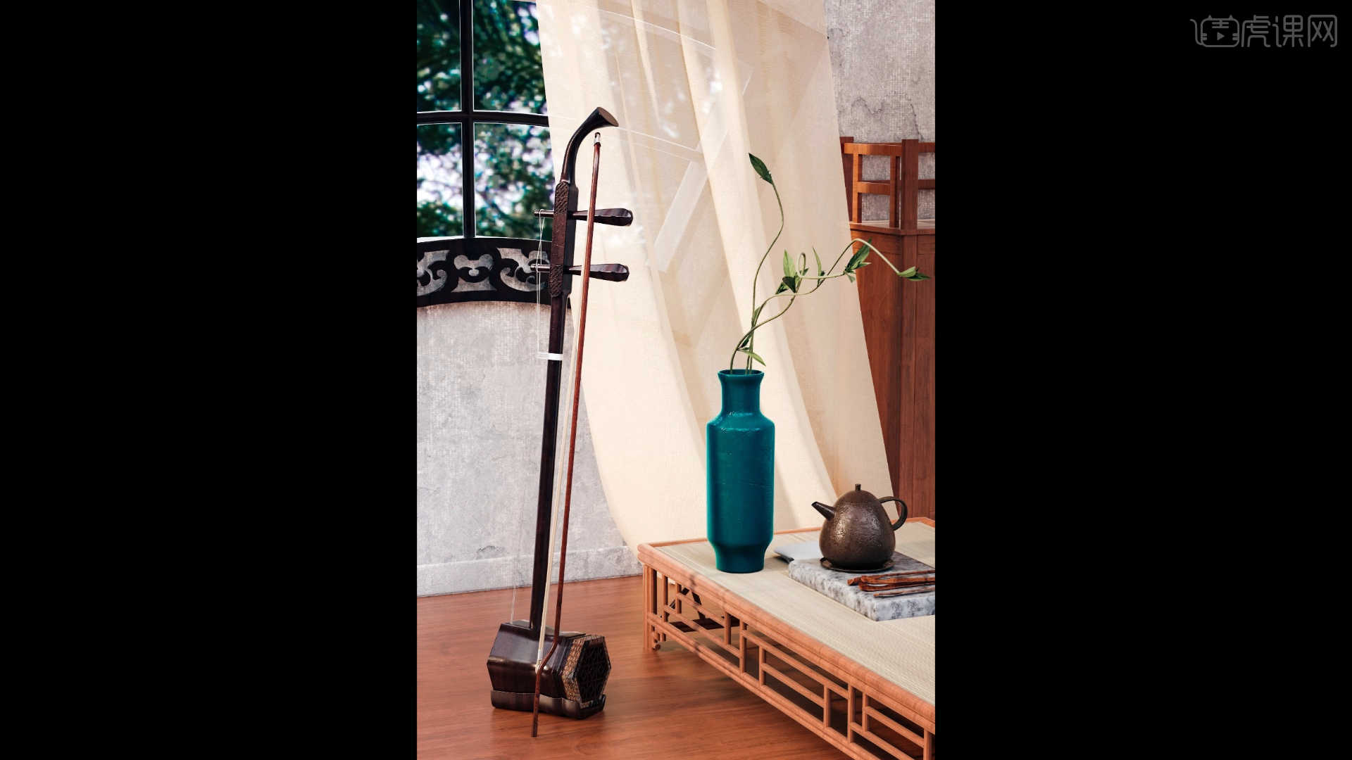 cinema4d古风乐器二胡建模3图文教程