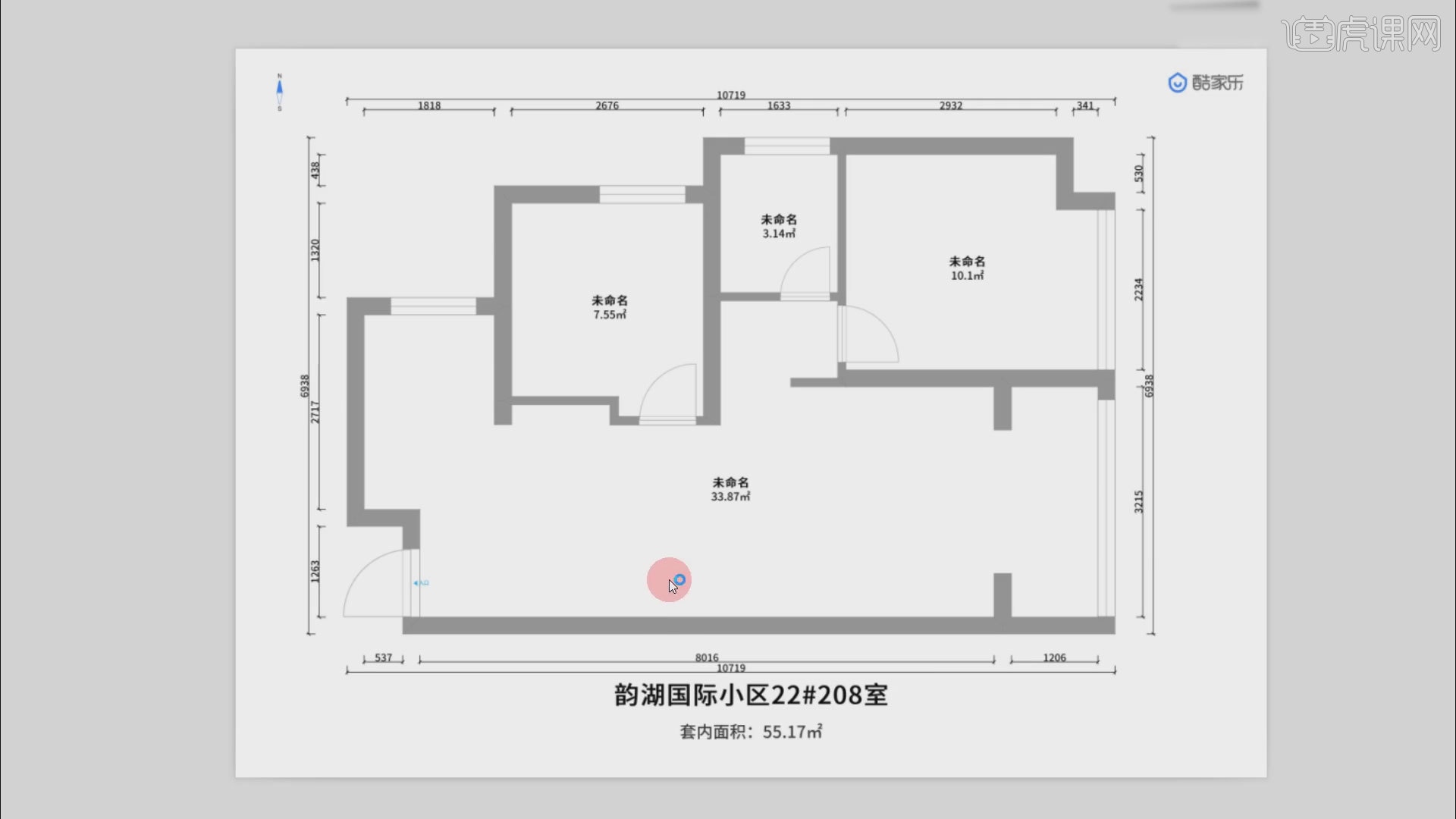 临摹户型图-酷家乐图文教程- 虎课网
