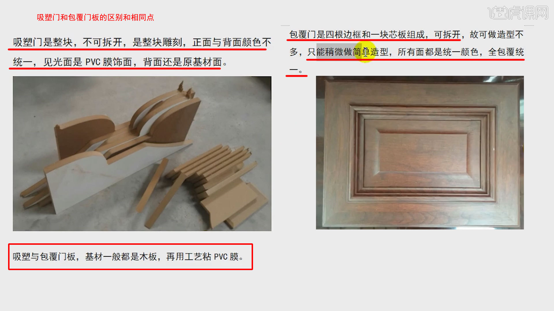 柜门常见材质-全屋定制图文教程- 虎课网