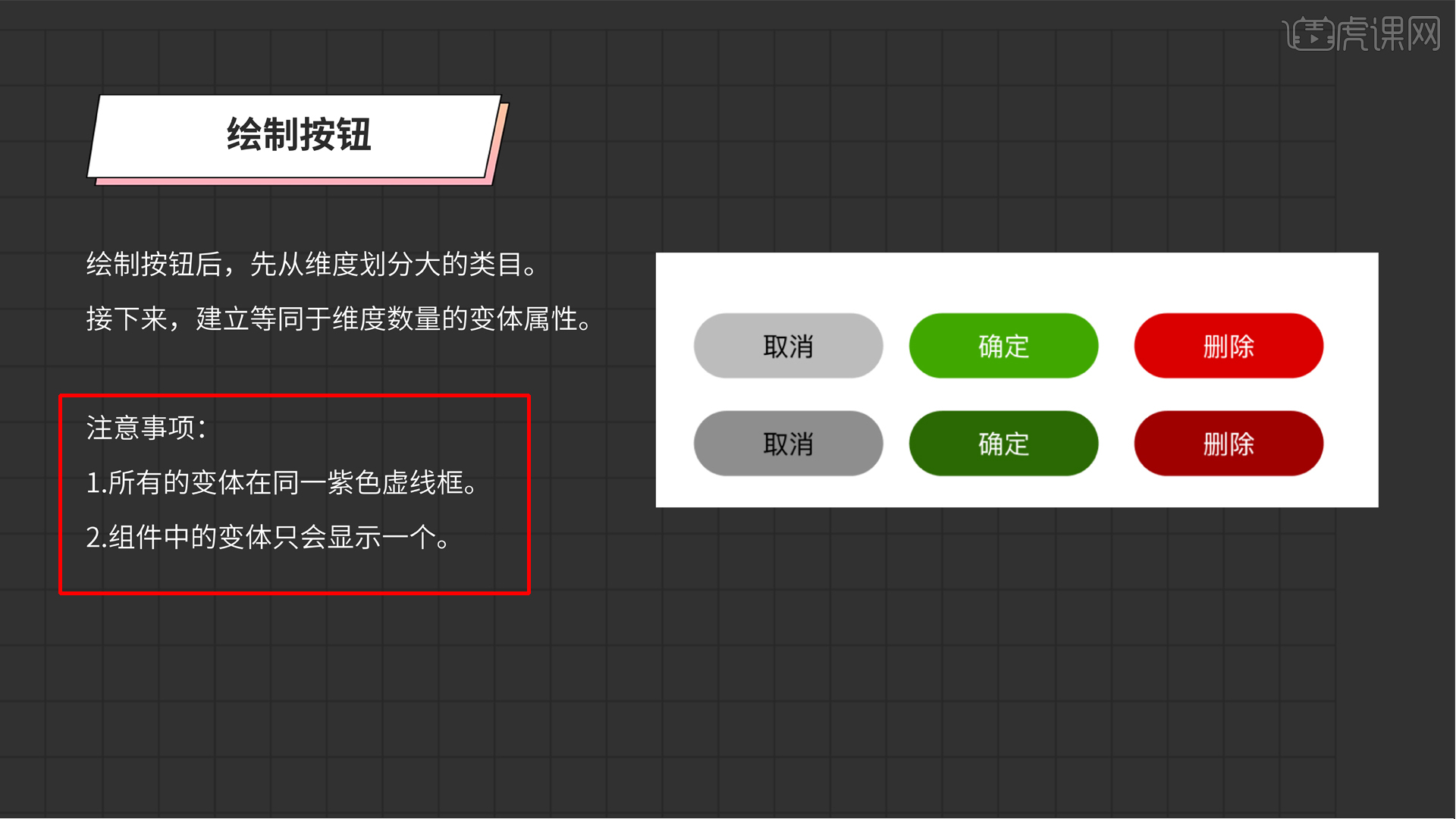 figma中的变体案例上-Figma界面设计进阶19图文教程- 虎课网