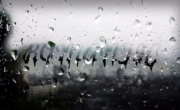 PS-雨窗浪漫-雨景合成