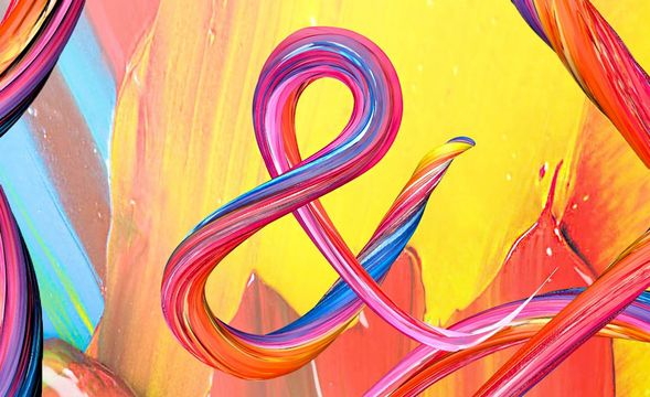 C4D-炫彩样条符号海报制作