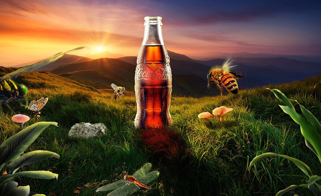 PS-暖阳下的可乐-产品宣传