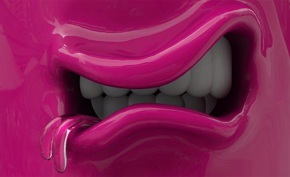 C4D+PS-“咬牙切齿“建模与渲染