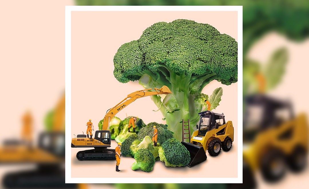 ps-创意微景观-西蓝花