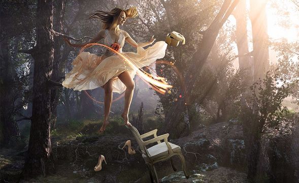 PS-林间精灵-梦幻创意合成