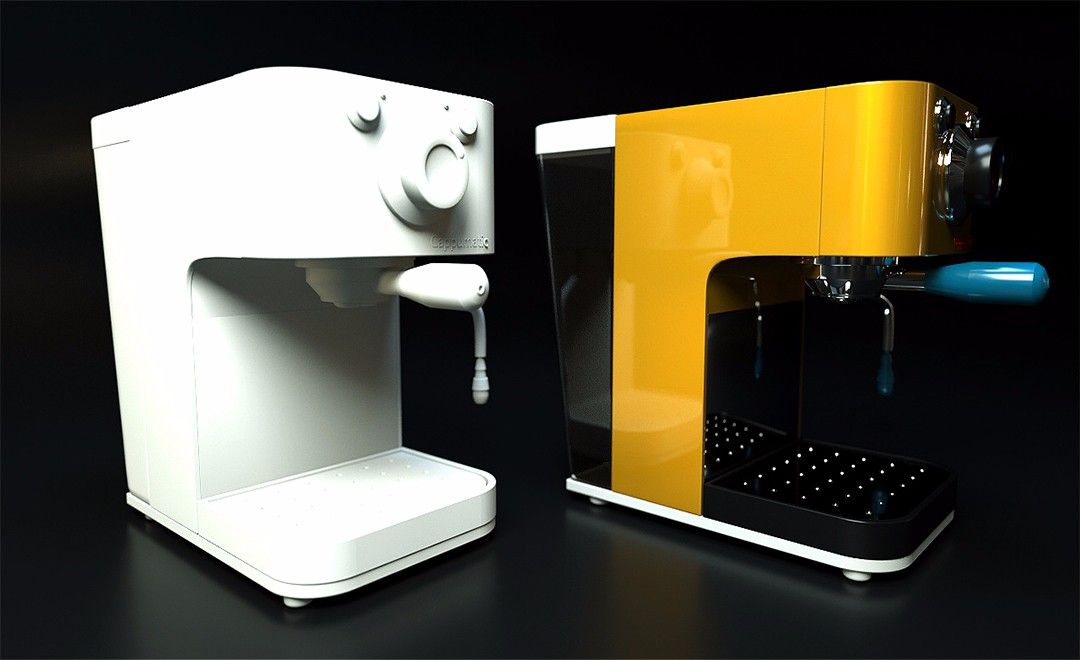 C4D-OC渲染真实咖啡机