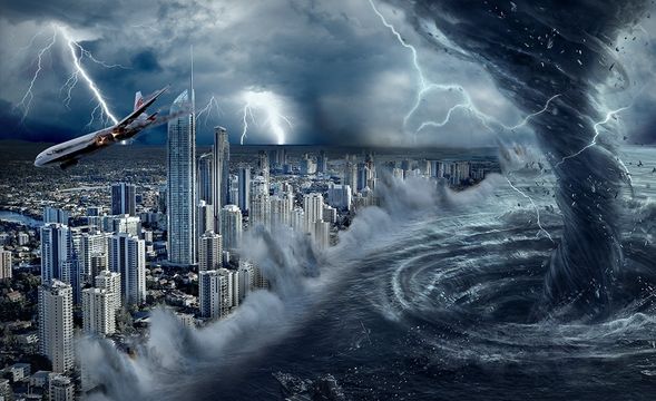 PS-末日海啸场景合成