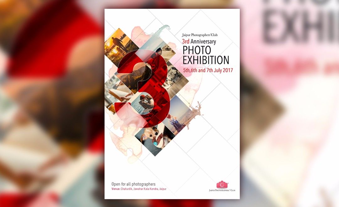 ps摄影展简约欧美风排版海报