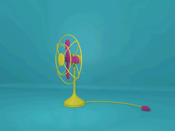 c4d小风扇摇头动效制作