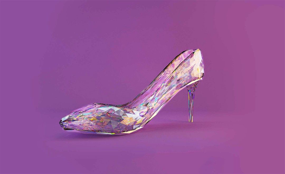 C4D-质感水晶鞋建模与渲染