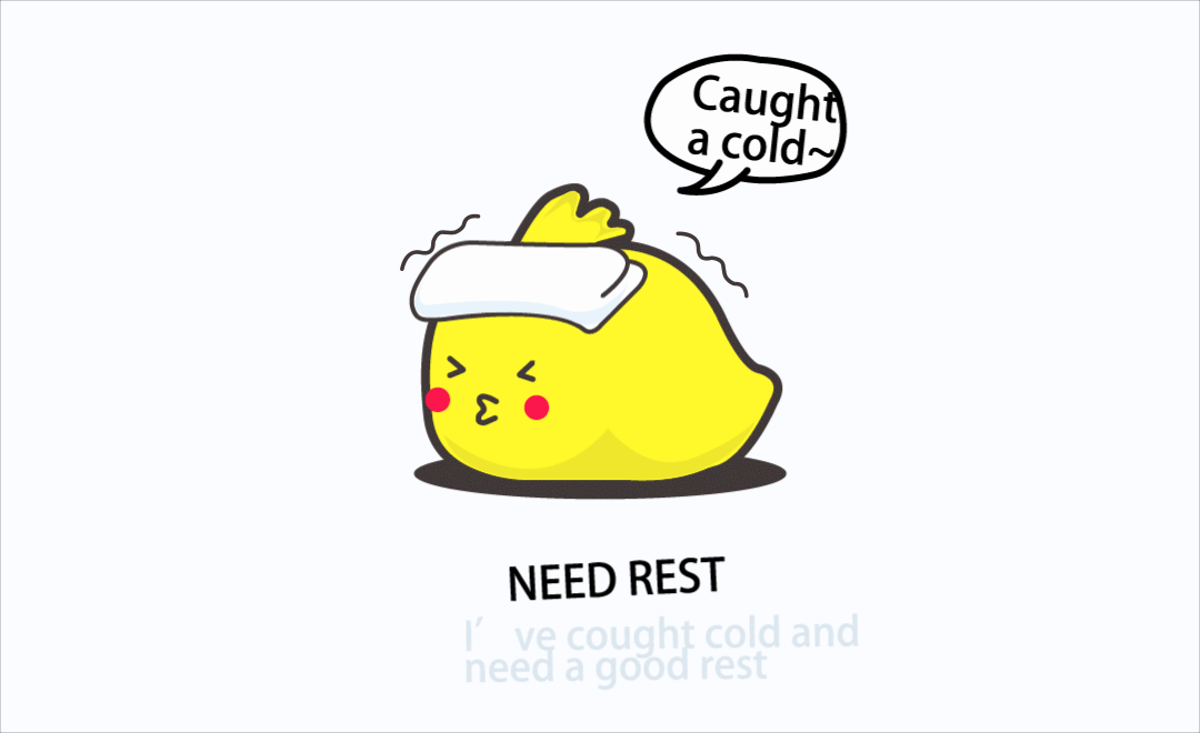 ae感冒小黄鸡小动画