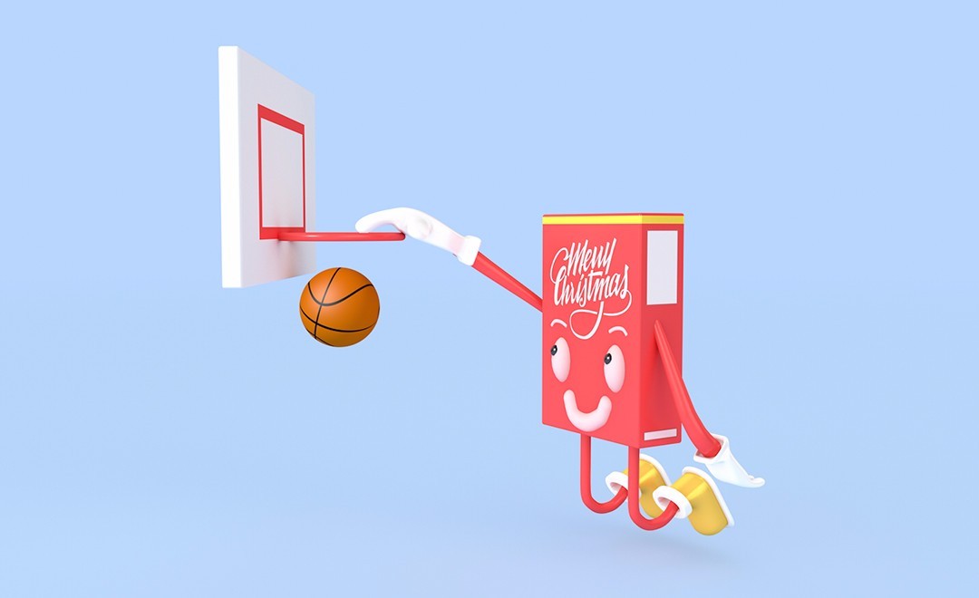 C4D-趣味篮球小人