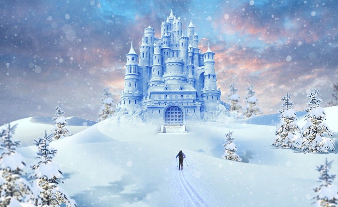 ps-浪漫城堡-冬季雪景合成