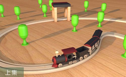 C4D-玩具小火车