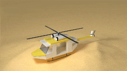C4D-旋转小飞机建模