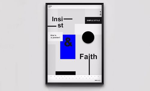 ps-黑白灰简约创意排版设计