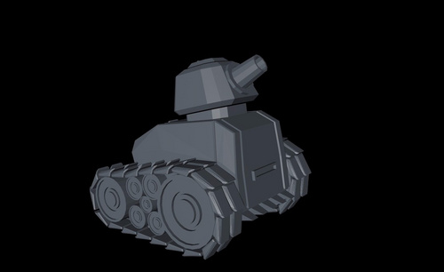 C4D-趣味动感坦克