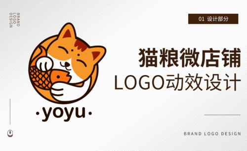 AI-猫粮微店动态logo设计