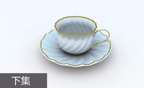 C4D-咖啡杯实景建模渲染-下集