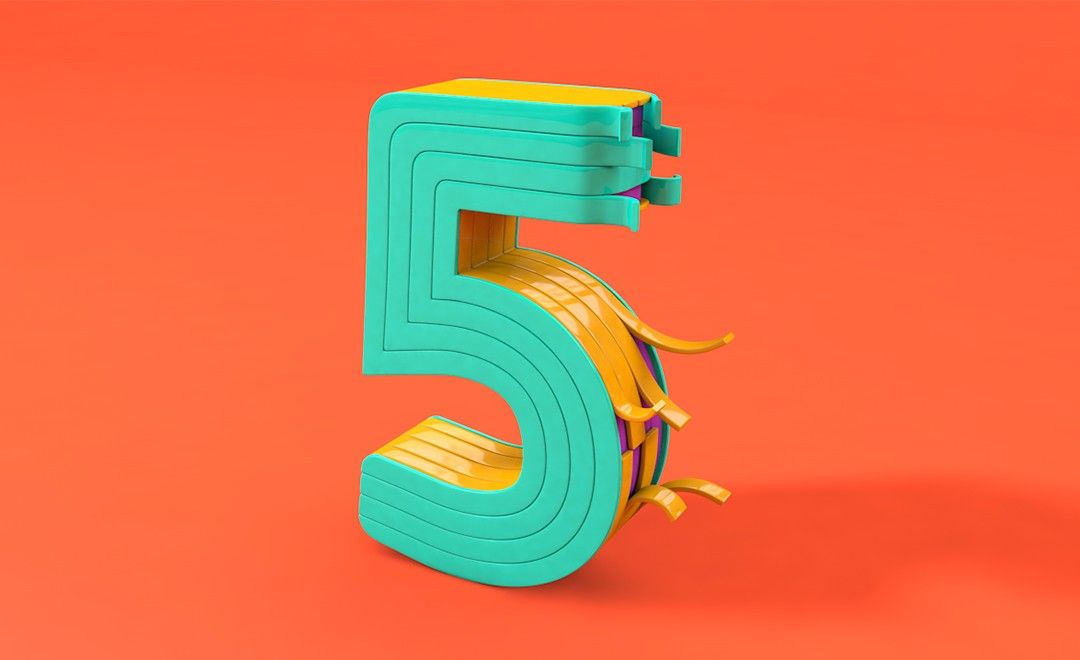 C4D-创意数字5 - C4D教程教程_C4D（R18） - 虎课网
