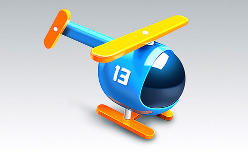 PS-鼠绘小飞机玩具
