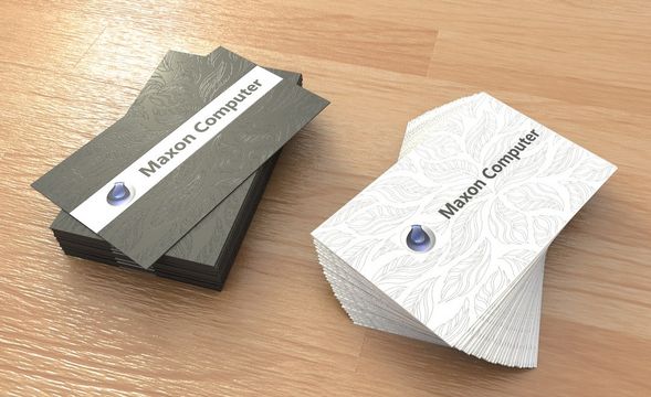 C4D-名片建模渲染