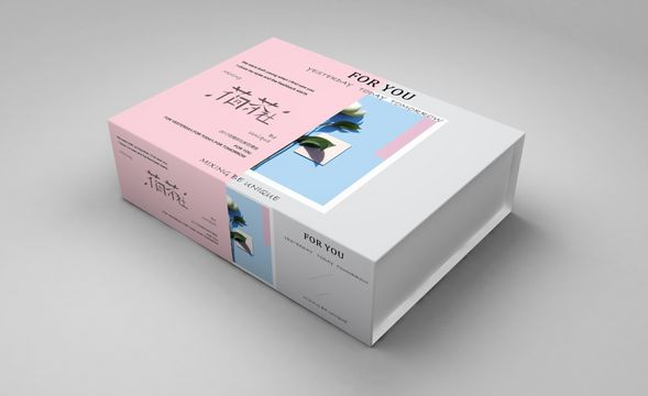 PS-花间茶社包装盒设计