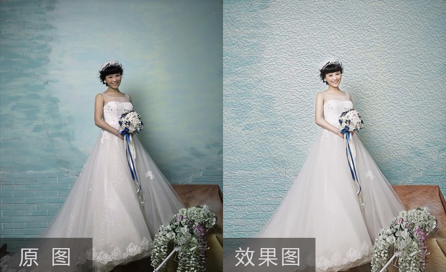 婚纱后期ps_陈慧琳婚纱ps图