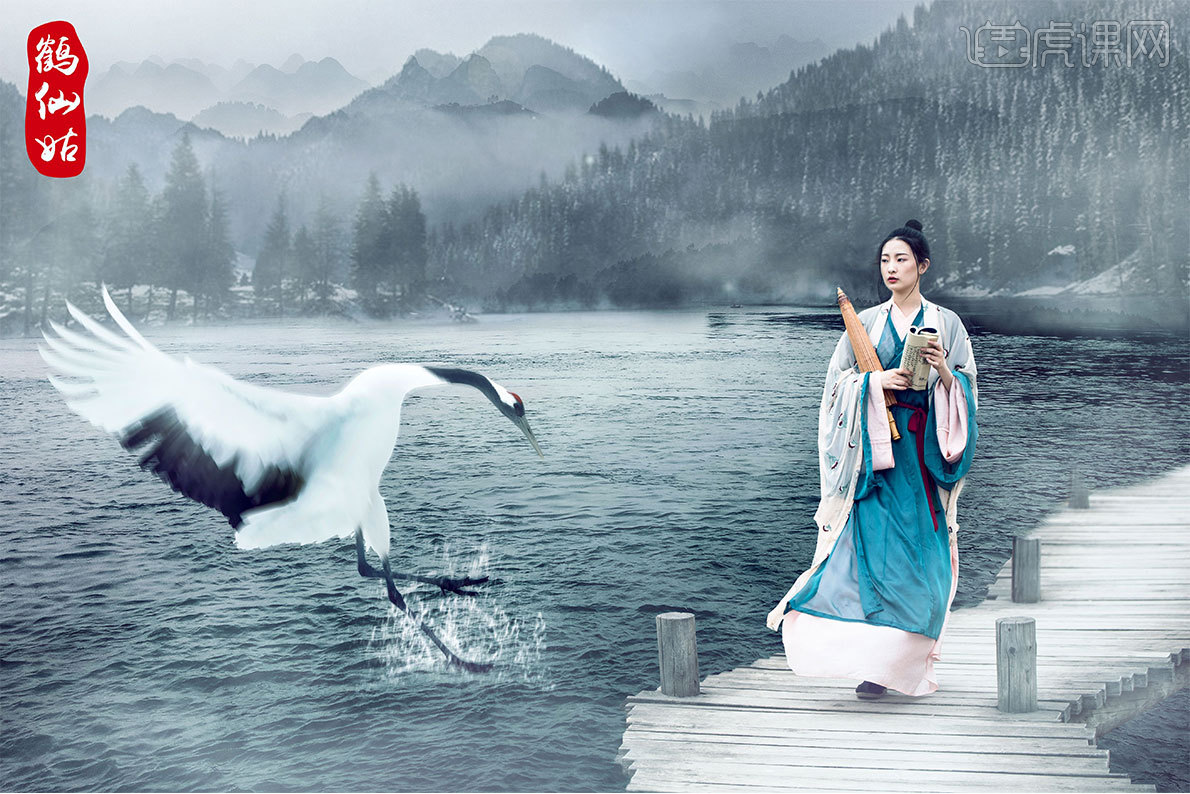 ps-创意仙侠人像古风摄影后期 沧海月明珠有泪 7