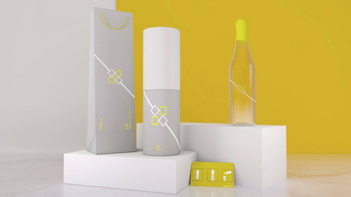  AI+C4D-酒包装瓶型容器设计