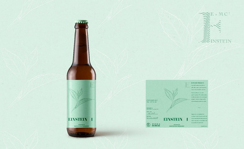 AI-精酿啤酒酒标设计 - 茶酒英式艾尔实验款