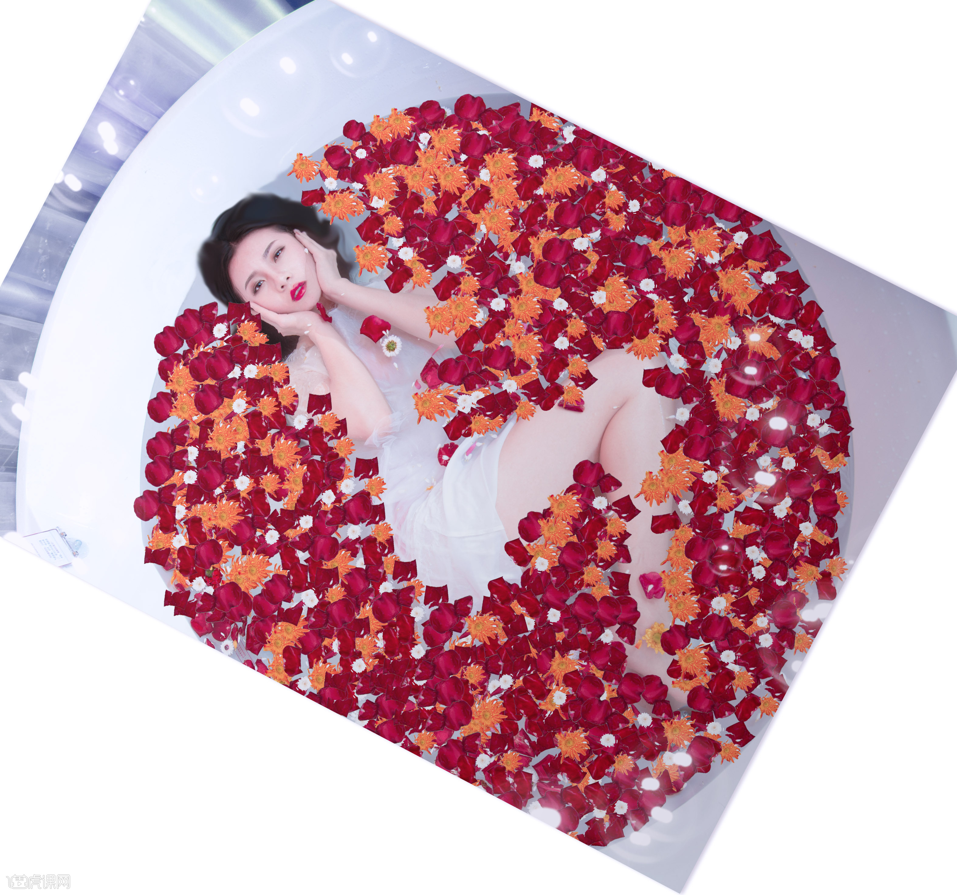 猪猪女的花瓣浴 - 虎课网