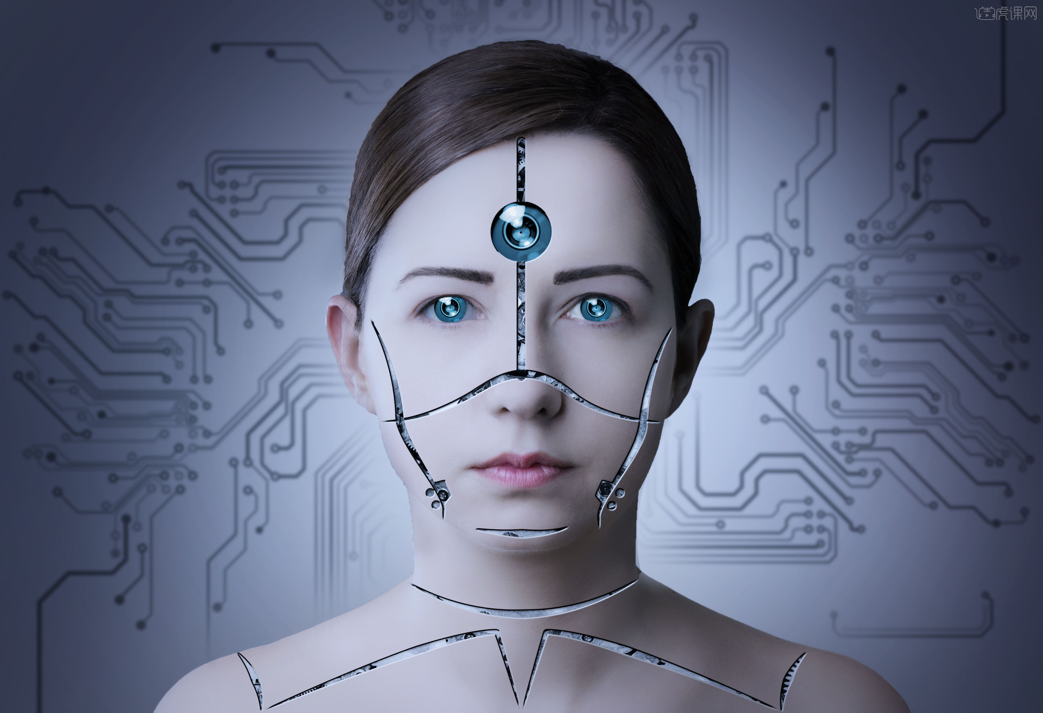 机器人美女 - 虎课网