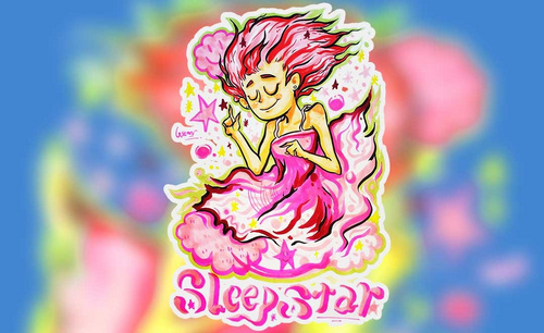 马克笔绘画-sleep star小女孩