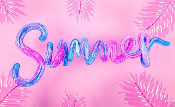 C4D-summer夏日文字