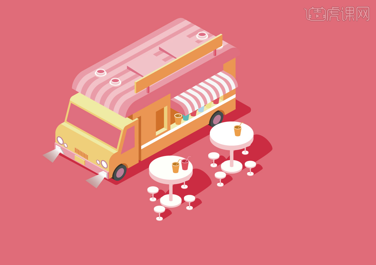 小餐车2.5D周练 - 虎课网