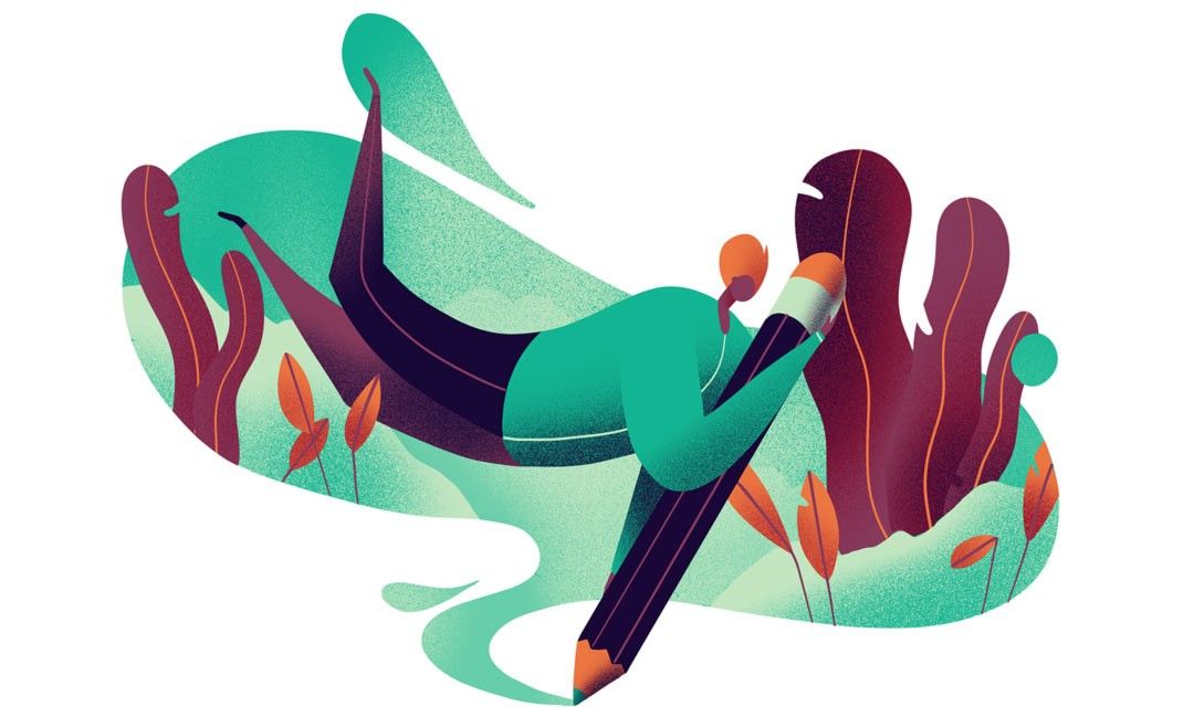 ps-鼠绘插画-书写未来