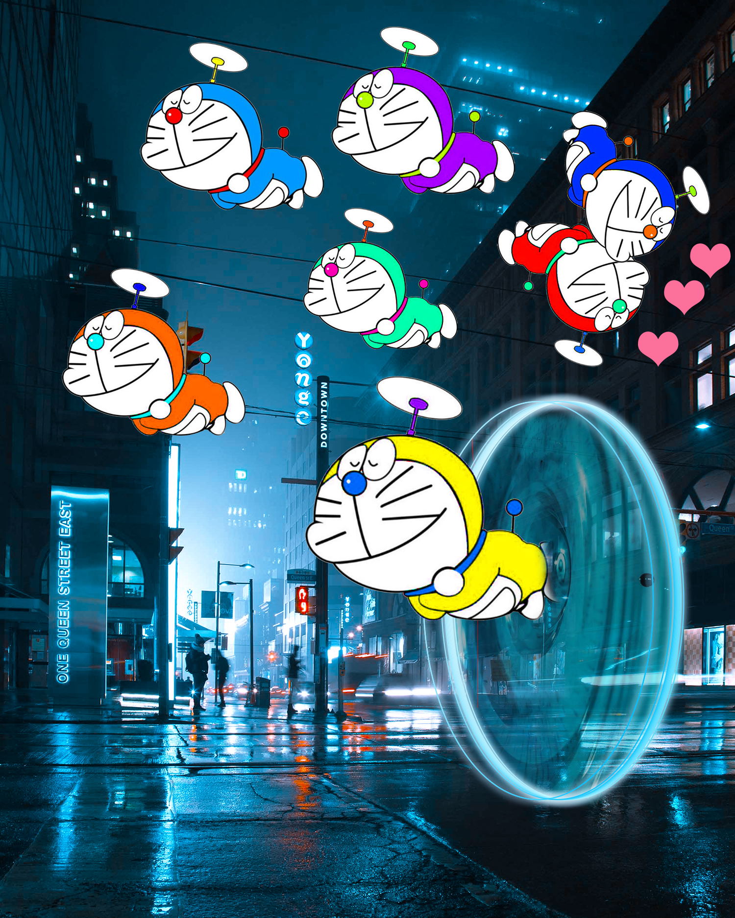 ps-穿越时空创意合成