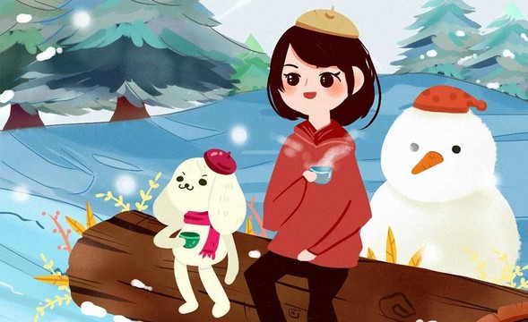SAI-板绘插画-大雪