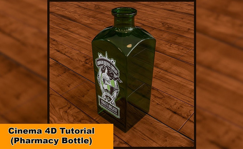 C4D-强质感玻璃瓶