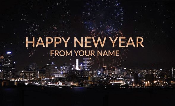 AE-“新年快乐”烟花祝福特效