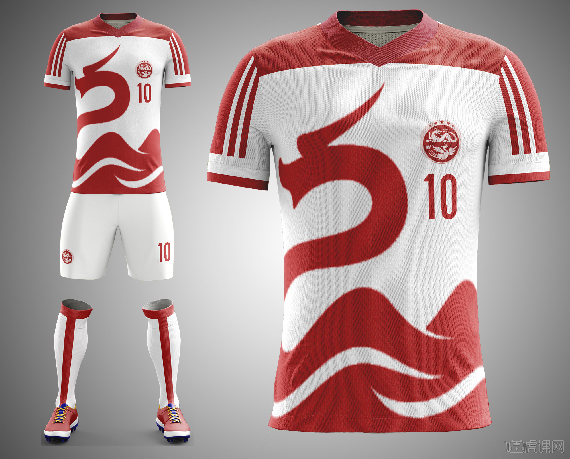 为中国男足设计的球衣