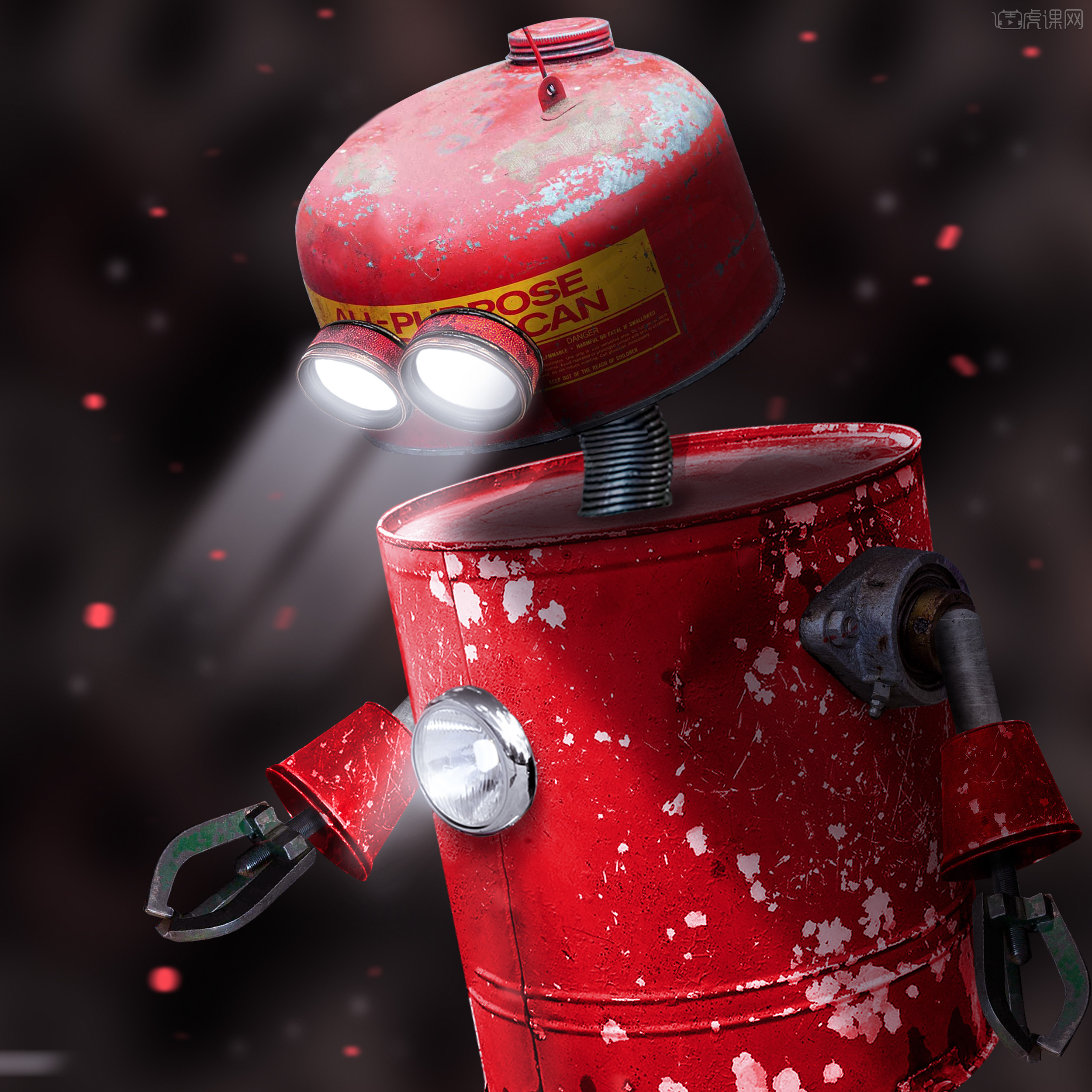 破铜烂铁合成工业风机器人临摹