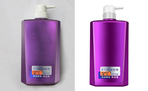 PS-紫色沐浴露瓶精修