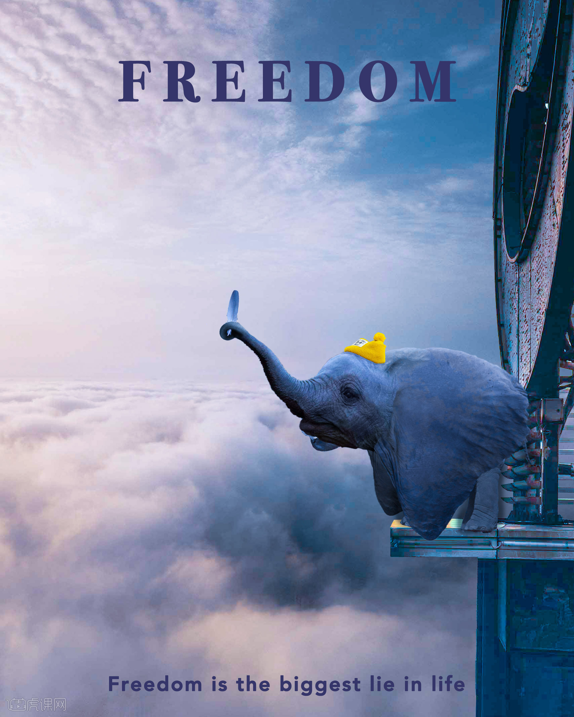 电影海报-向往自由的小飞象