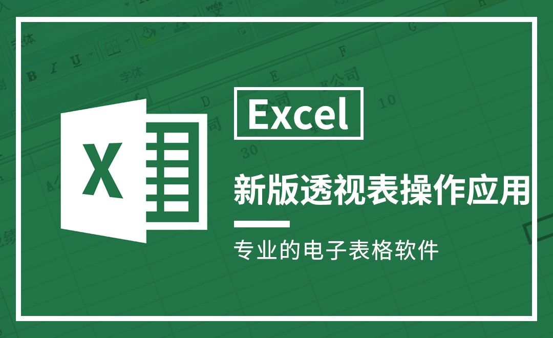 Excel-新版透视表操作应用