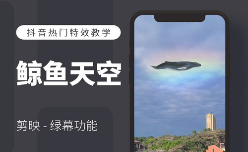 剪映手机版-鲸鱼遨游天空-抖音短视频教程
