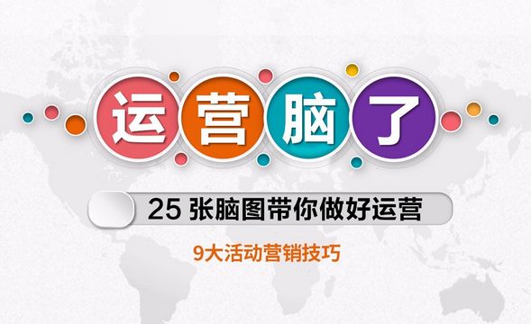 25张脑图带你做好运营-9大活动营销技巧