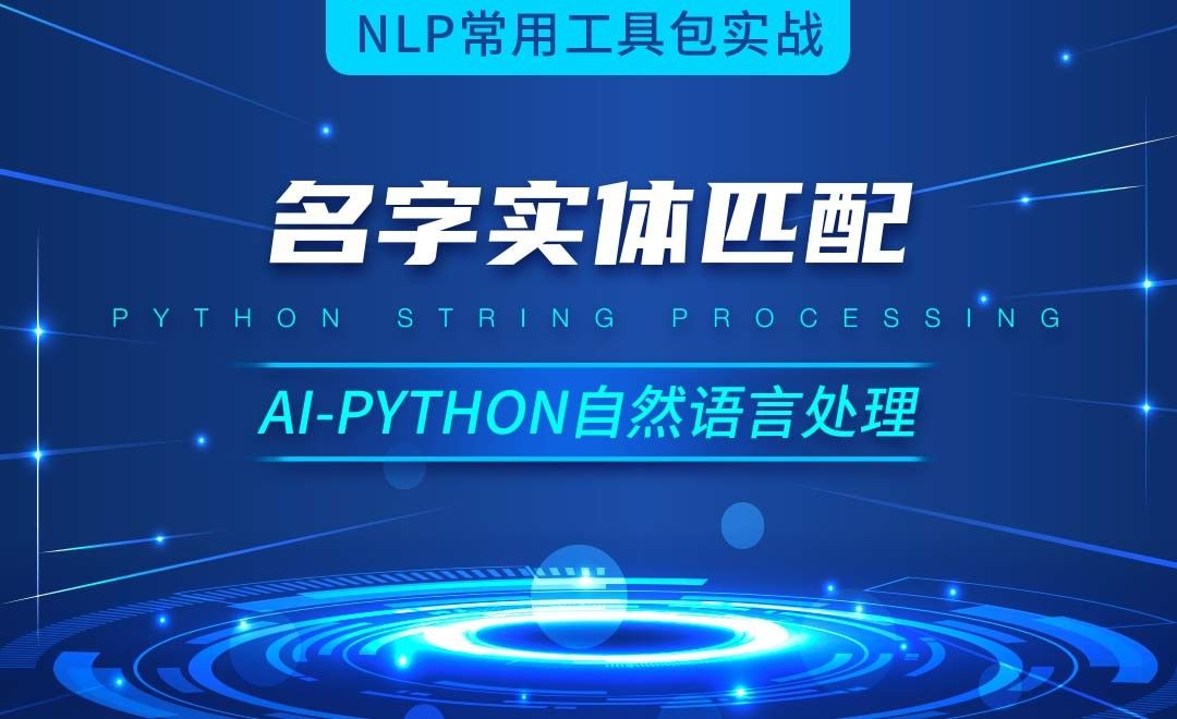 Python-名字实体匹配-AI自然语言处理视频